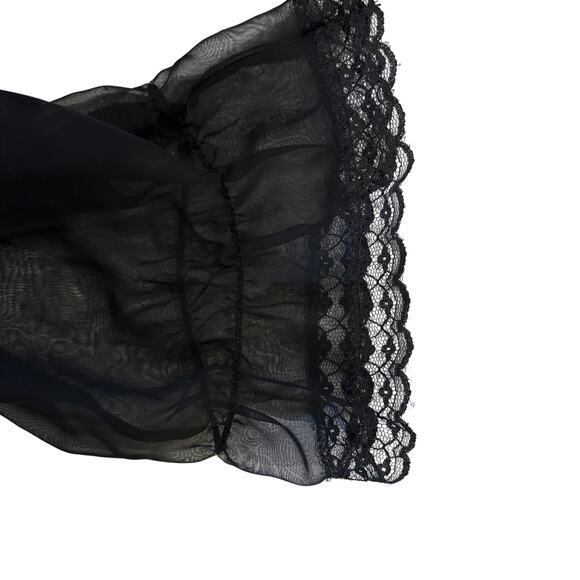 Vintage Intimate Attitudes Beaded Satin Lace Sleep Shirt 1X - Picture 13 of 13